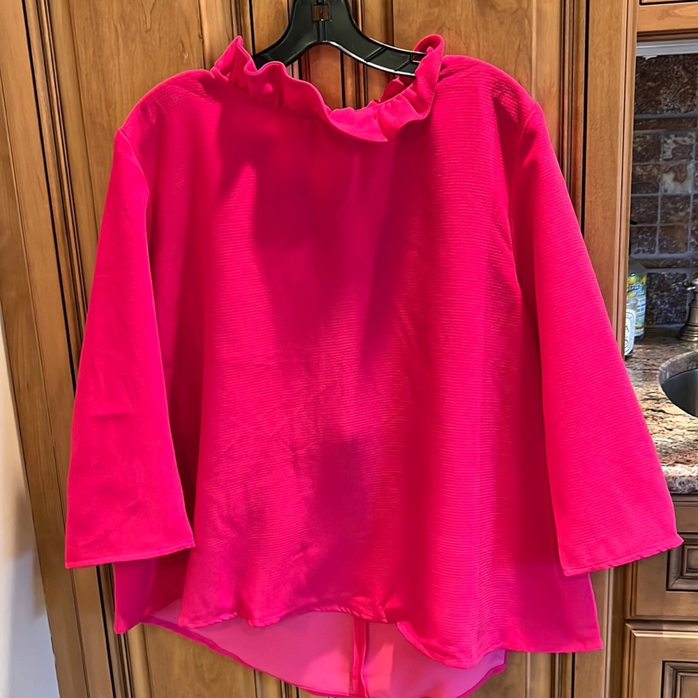 Pomander Palace (Tuckernuck) Hot Pink Faye Blouse